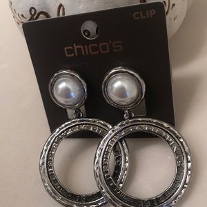 Chico’s pearl earrings